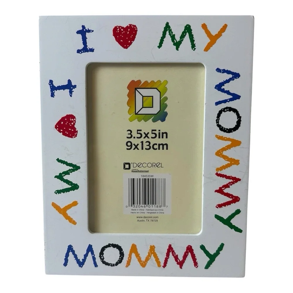 Vintage I Love ❤️ My Mommy Wood Picture Photo Frame 3.5 X 5